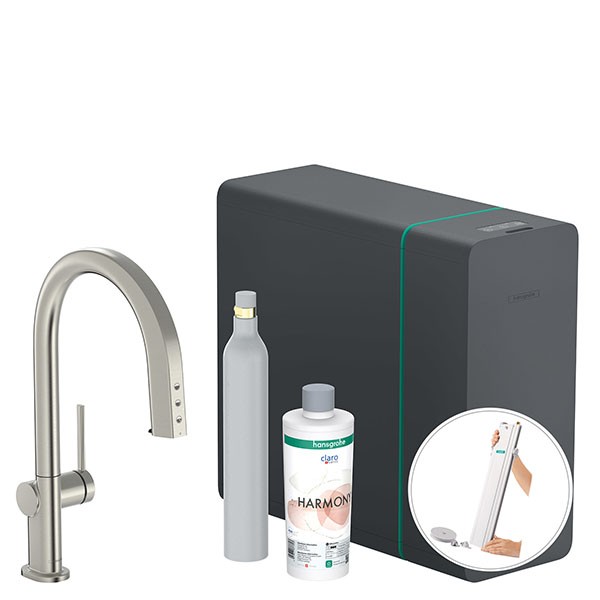Hansgrohe SodaSystem 210 Aqittura M91 Ausziehauslauf 1j sBox Starter Set ST