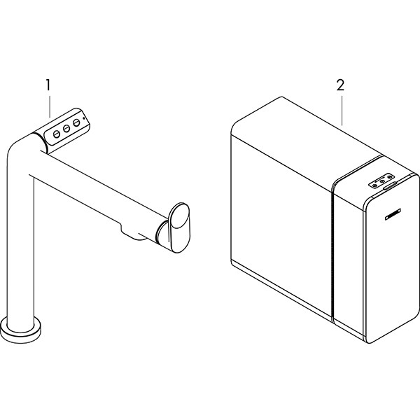 Hansgrohe SodaSystem 240 Aqittura M91 1jet Starter Set Matt Black