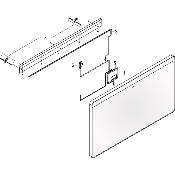 Hansgrohe Spiegel Xarita Lite Q 800/30 m.hor.LED Beleuchtung IR Sensor Matt Black