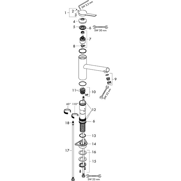 Hansgrohe Spültischmischer 150 Zesis M33 1jet mattschwarz