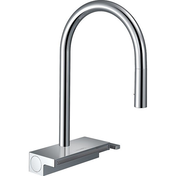 Hansgrohe Spültischmischer 170 Aquno Select M81 Ausziehbrause 3jet sBox chrom