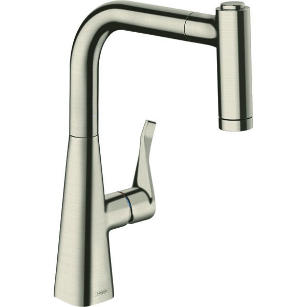 Hansgrohe Spültischmischer 220 mit sBox Ausziehbrause M7116-H220 ST edelst.-opt.