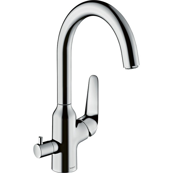 Hansgrohe Spültischmischer 220 Schwenkauslauf mit Geräteabsperrventil M424-H220 chrom