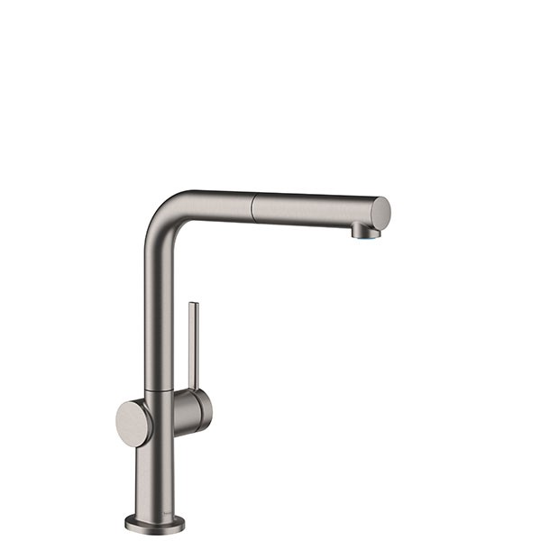 Hansgrohe Spültischmischer 270 Talis M54 Ausziehauslauf 1jet sBox Brushed Black Chrome