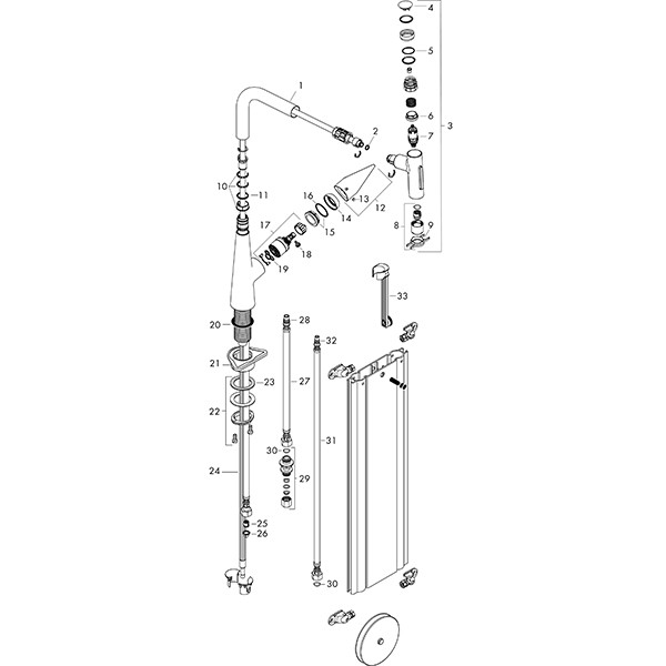 Hansgrohe Spültischmischer 300 Select 2jet sBox Ausziehbrause M5117-H300 edelstahl-optik