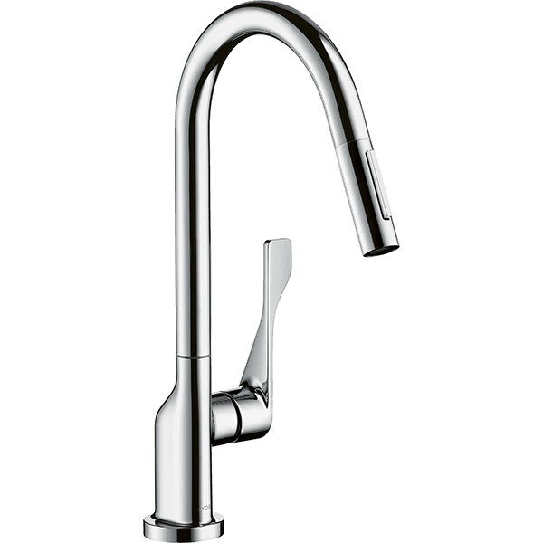 Hansgrohe Spültischmischer AXOR Citterio chrom mit Ausziehbrause