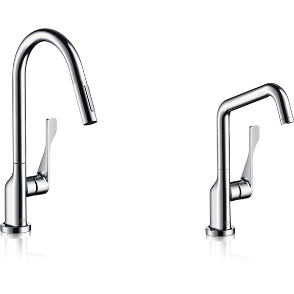 Hansgrohe Spültischmischer Axor Citterio chrom mit Schwenkauslauf