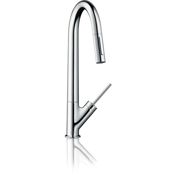 Hansgrohe Spültischmischer Axor Starck chrom mit Ausziehbrause