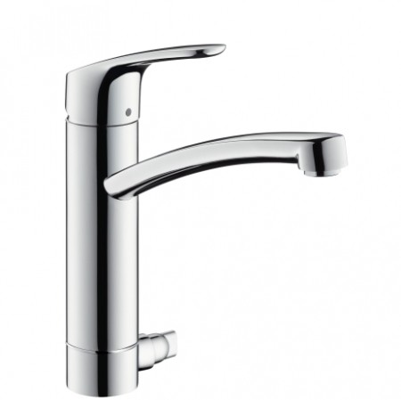 Hansgrohe Spültischmischer Focus Festauslauf chrom m.Geräteabsperrventil