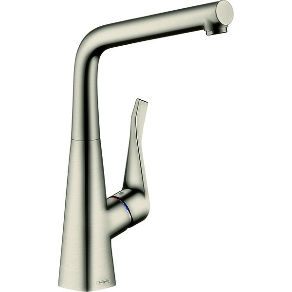 Hansgrohe Spültischmischer Metris Schwenkauslauf edelstahl-optik