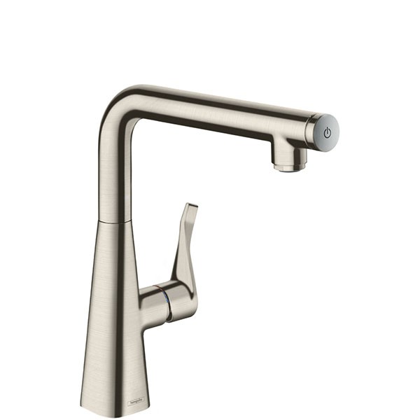 Hansgrohe Spültischmischer Metris Select 260 Schwenkauslauf edelstahl-optik