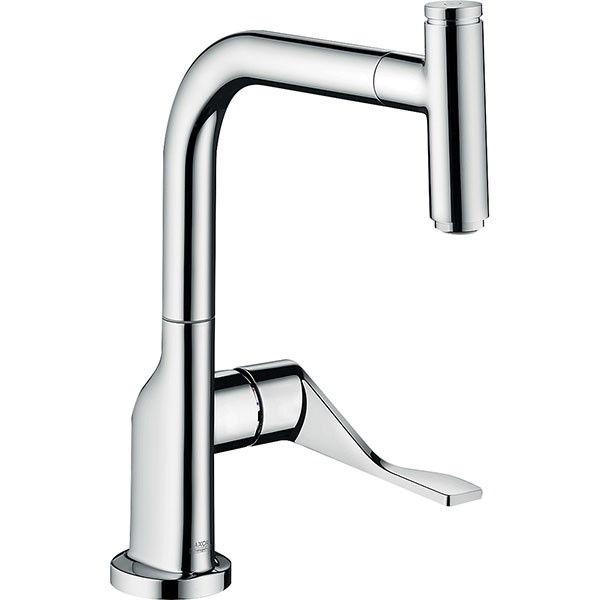 Hansgrohe Spültischmischer Select Axor Citterio chrom mit Ausziehauslauf