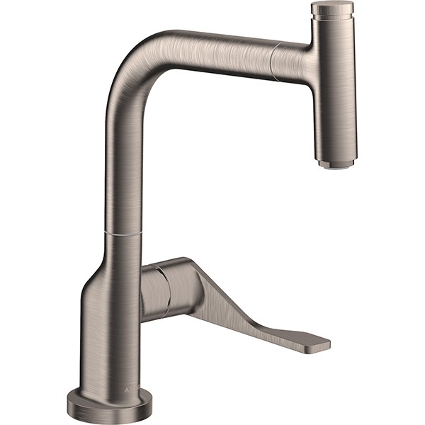 Hansgrohe Spültischmischer Select Axor Citterio edelstahl-optik mit Ausziehauslauf