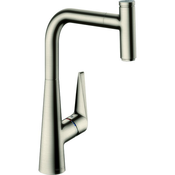 Hansgrohe Spültischmischer Talis Select S 300 edelstahl-optik mit Ausziehauslauf