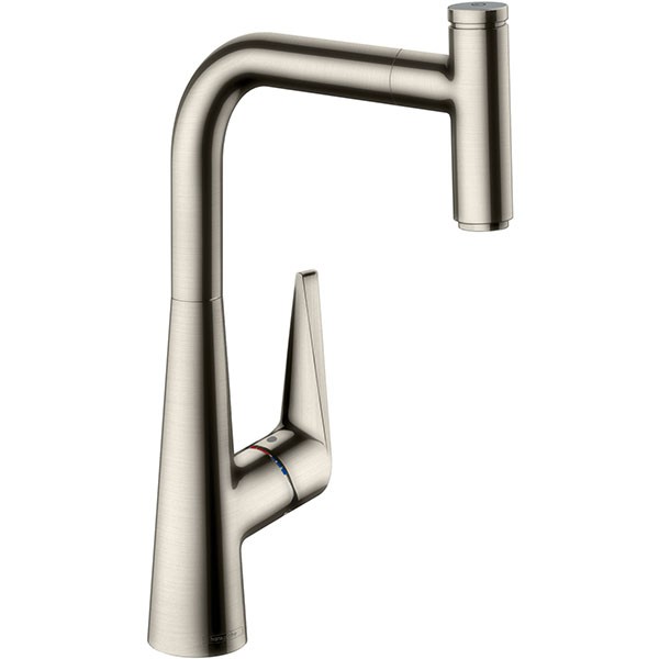 Hansgrohe Spültischmischer Talis Select S 300 edelstahl-optik mit Ausziehauslauf