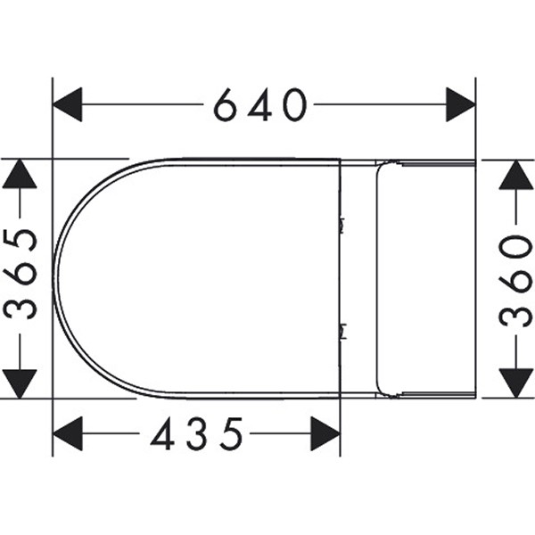 Hansgrohe Stand WC Set EluPura Original S  640 h.Abg.HYE Sit.SC/QR u.SPK FR we