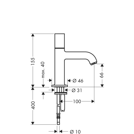Hansgrohe Standventil AXOR Uno chrom für Waschtisch