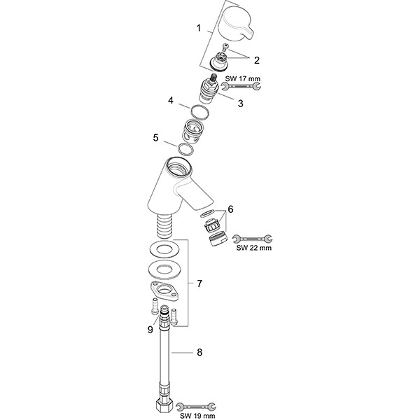 Hansgrohe Standventil S chrom 