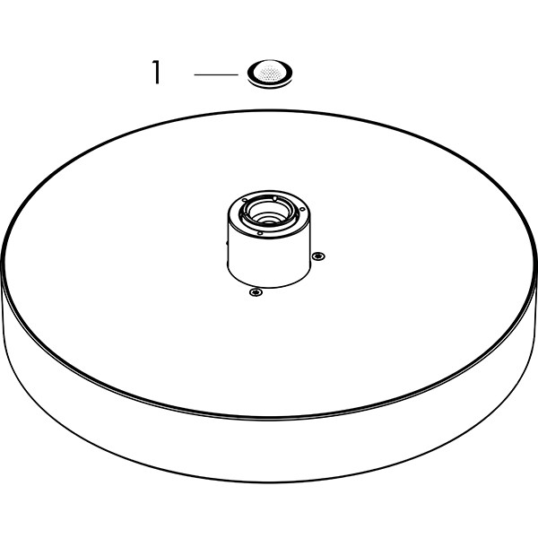 Hansgrohe Kopfbrause Rainfinity 250 1jet Deckenmontage chrom