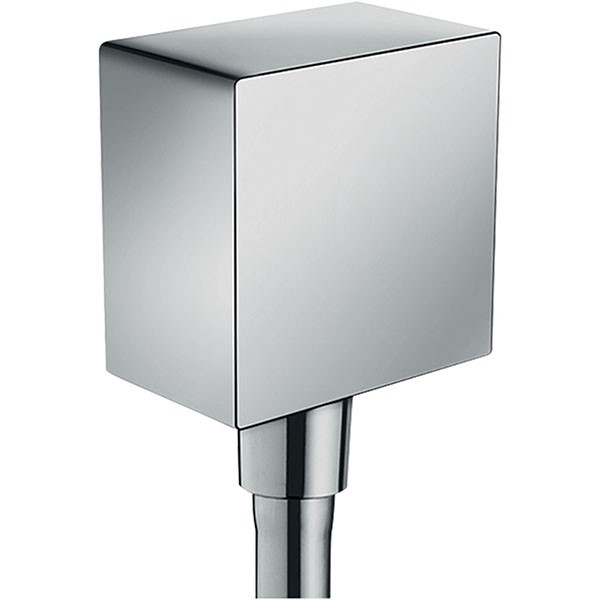 Hansgrohe Schlauchanschluss DN15 Fixfit Square mit Rückflussverhinderer chrom