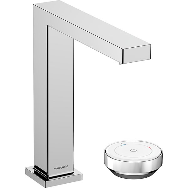 Hansgrohe Tecturis E 2-Loch Waschtischmischer 150 CoolStart mit Ablaufgarnitur Chrom