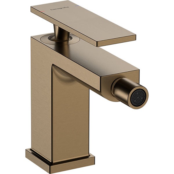 Hansgrohe Tecturis E Einhebel-Bidetmischer mit Zugstangen-Ablaufgarnitur Brushed Bronze