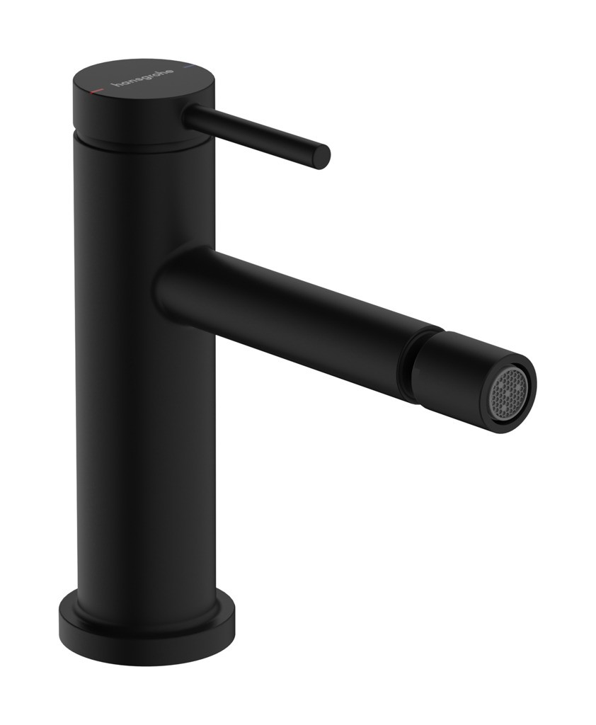 Hansgrohe Tecturis S Einhebel-Bidetmischer mit Zugstangen-Ablaufgarnitur Mattschwarz