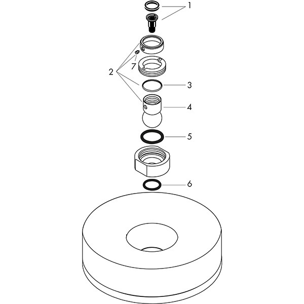 Hansgrohe Tellerkopfbrause Axor Citterio chrom  