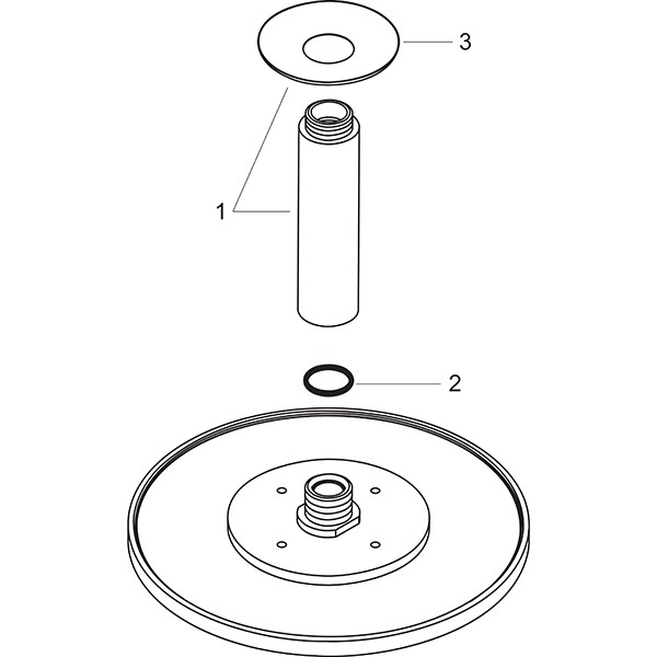 Hansgrohe Tellerkopfbrause Raindance Air 300mm für Deckenmontage chrom