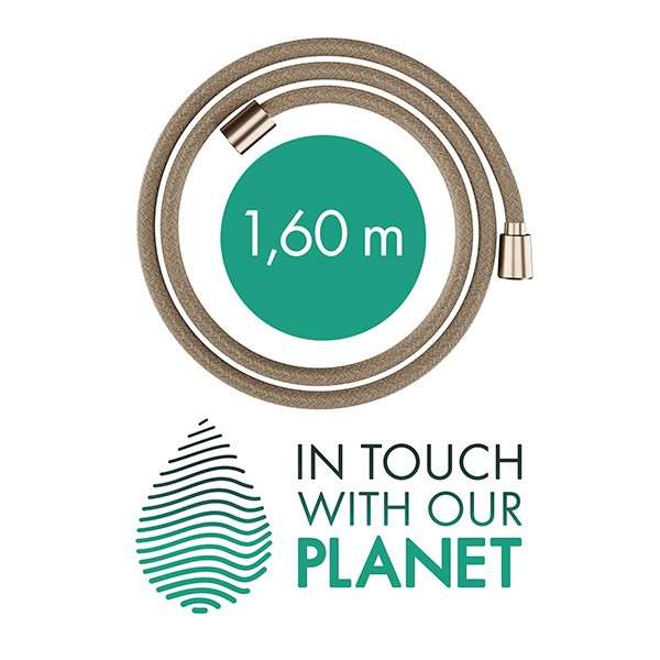 Hansgrohe Textilbrauseschlauch Designflex 1600mm Brushed Bronze