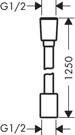 Hansgrohe Textilbrauseschlauch Designflex Planet Edition 1250mm Sand recycelt
