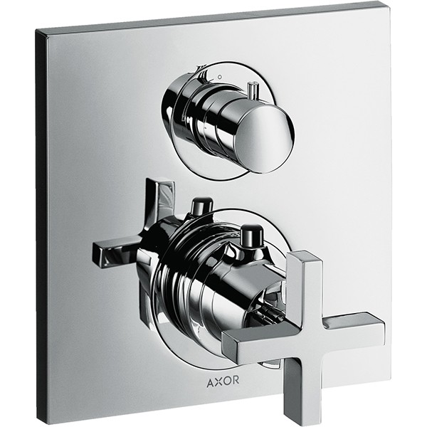 Hansgrohe Thermostat Unterputz Axor Citterio F-Set chrom m.Absperrventil/Kreuzgriff