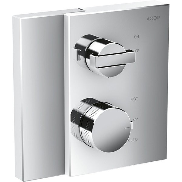 Hansgrohe Thermostat Unterputz Axor Edge Fertigset chrom mit Absperrventil