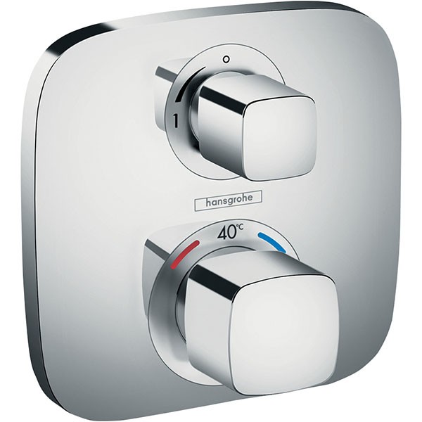Hansgrohe Thermostat, Unterputz, Ecostat E, Fertigset, 1 Verbraucher, chrom