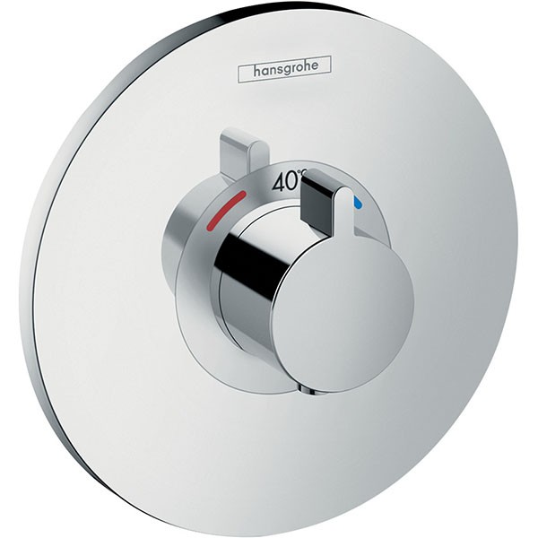 Hansgrohe Thermostat, Unterputz, Ecostat S, Fertigset, chrom