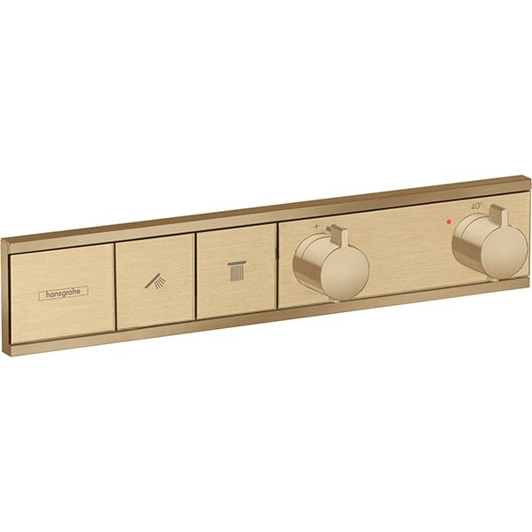 Hansgrohe Thermostat Unterputz RainSelect Fertigset 2 Verbraucher brushed bronze