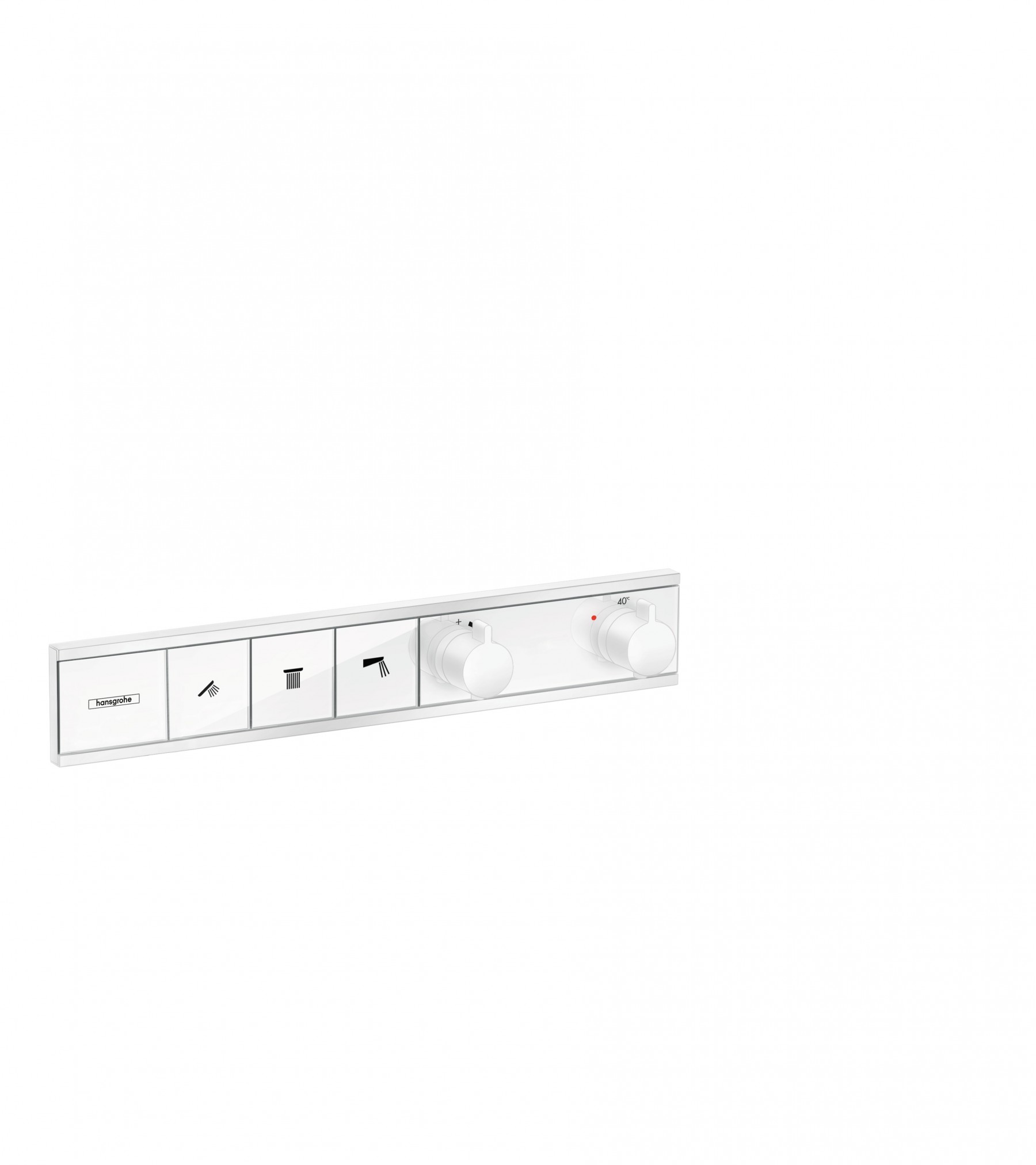 Hansgrohe Thermostat Unterputz RainSelect Fertigset 3 Verbraucher mattweiss