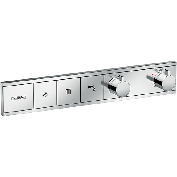 HG Thermostat Unterputz RainSelect Fertigset 3 Verbraucher verchromt
