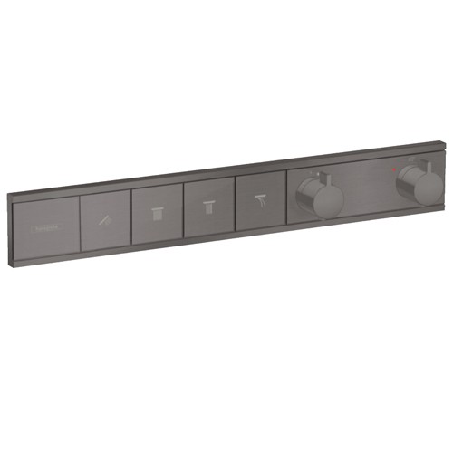 Hansgrohe Thermostat Unterputz RainSelect Fertigset 4 Verbraucher Brushed Black