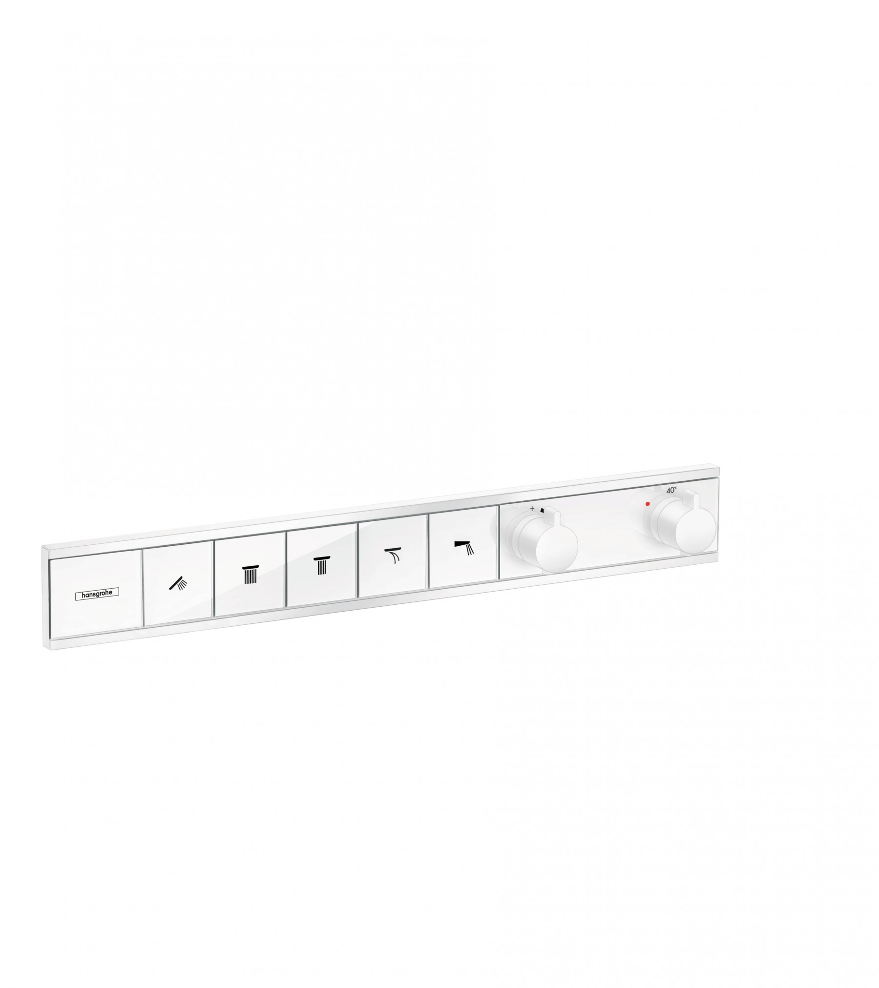 Hansgrohe Thermostat Unterputz RainSelect Fertigset 5 Verbraucher mattweiss