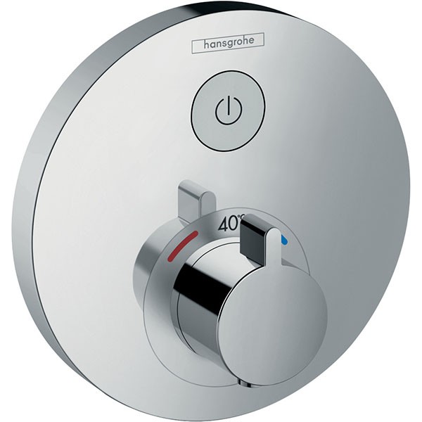 Hansgrohe Thermostat, Unterputz, ShowerSelect S, Fertigset, 1 Verbraucher, chrom
