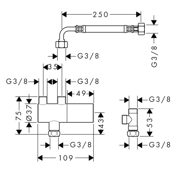HG Thermostat DN15 chrom  