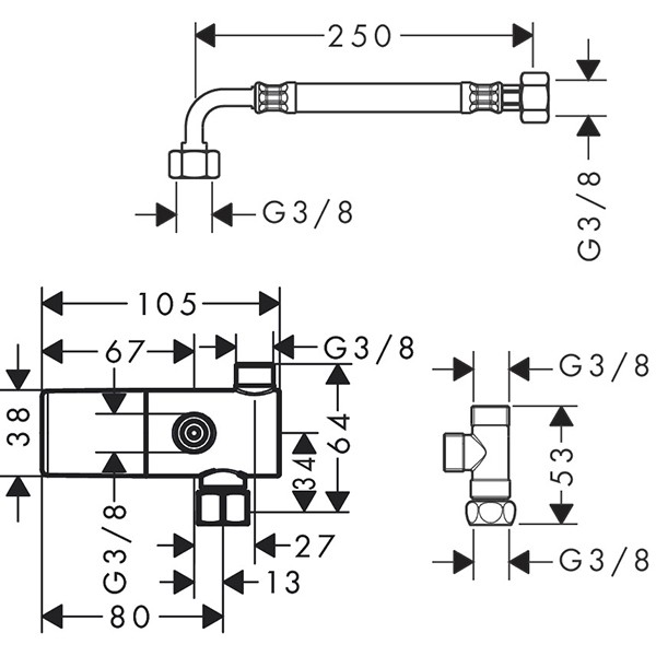 HG Thermostat DN15 chrom  