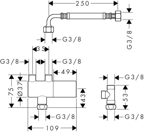 HG Thermostat DN15 chrom  