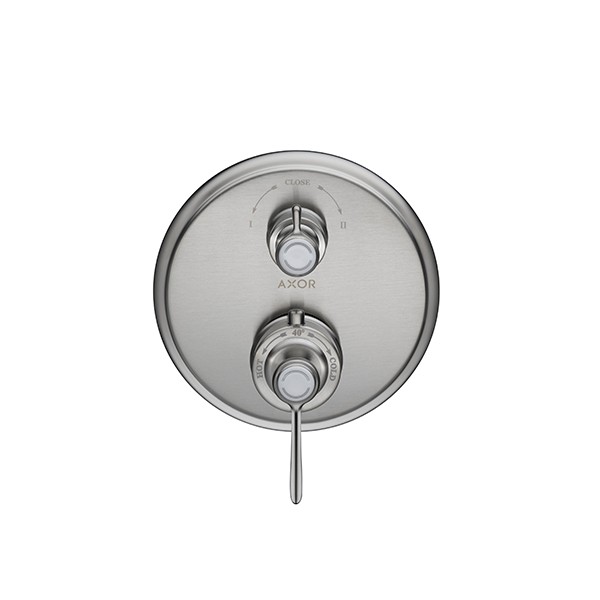 Hansgrohe Thermostat UP Axor Montreux F-Set Hebelgriff BN mit Absperr-u.Umstellv.