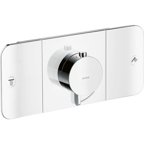 Hansgrohe Thermostat UP Axor ONE Fertigset 2 Verbraucher chrom