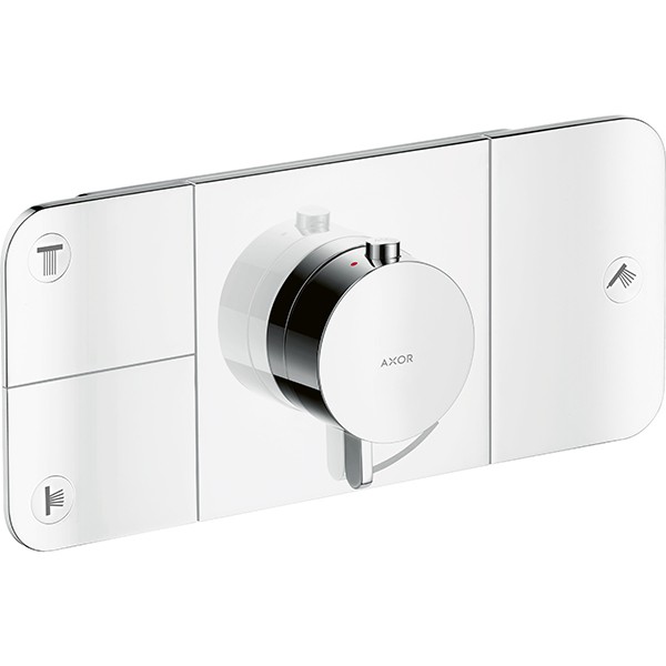 Hansgrohe Thermostat UP Axor ONE Fertigset 3 Verbraucher chrom