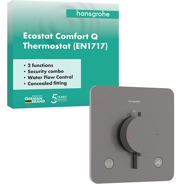 Hansgrohe Thermostat UP Ecostat Comfort Q  Fertigset 2 Verb.m.Sicherungskombi.BBC