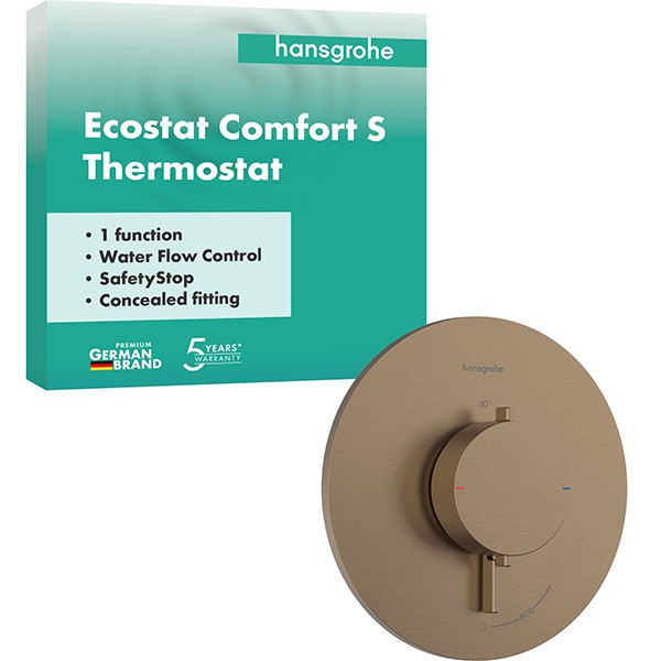 Hansgrohe Thermostat UP Ecostat Comfort S  Fertigset 1 Verbraucher BBR