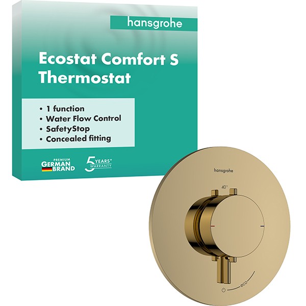 Hansgrohe Thermostat UP Ecostat Comfort S  Fertigset 1 Verbraucher PGO